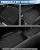 FIILINES Floor Mats for Jeep Cherokee 2015-2023 (Not for Grand Cherokee) All Weather TPE Floor Liners Waterproof Durable 1st & 2nd Row Liner Set Cherokee Accessories (Black)