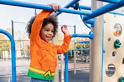 DC Comics Justice League Aquaman Batman Superman The Flash 4 Pack Long Sleeve T-Shirts Toddler to Big Kid3