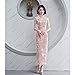 Party Women Dress Luxury China Style Elegant Banquet Long Qipao Oriental Female Wedding Slim Prom Cheongsam Gowns (Color : Pink, Size : Medium)