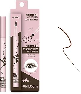Miniso Minimalist Serisi Kesik Uçlu Eyeliner 02 Kahve, 2017454011108