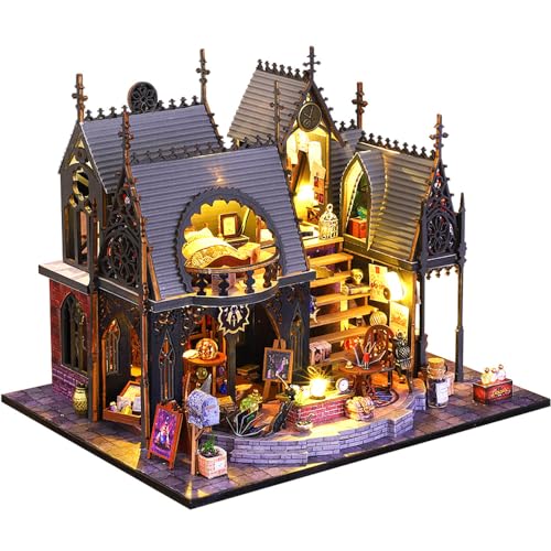 Maquette maison de poupée miniature château magique 1/24