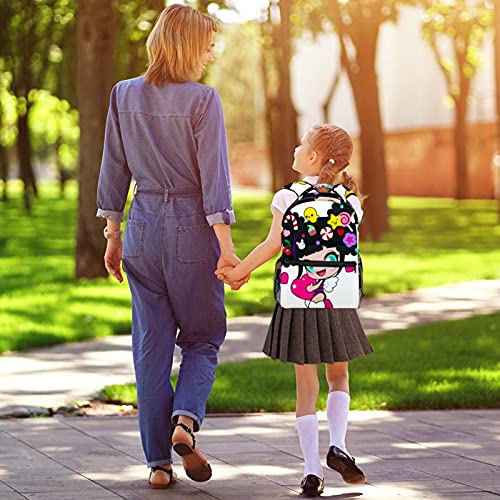 Sac à dos décontracté aux finitions bouclées et nuances multicolores - 5