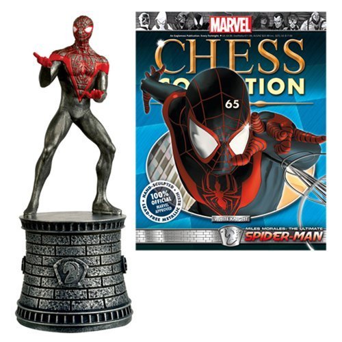 Eaglemoss Publications Marvel Ultimate Spider-Man White Knight Chess Piece with Collector Magazine