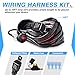 MICTUNING MIC-B1002 LED Light Bar Wiring Harness, Fuse 40A Relay On-off Waterproof Switch