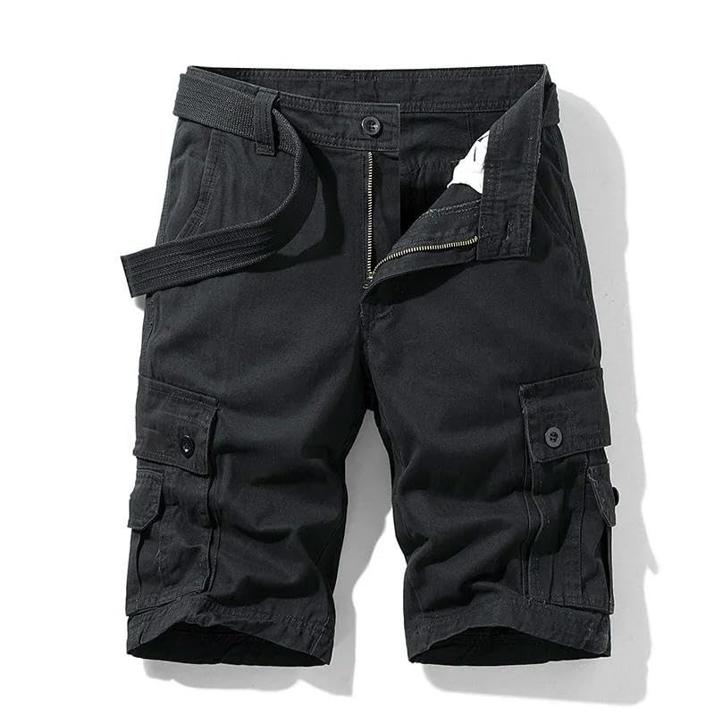 Pantalones cortos cargo de verano para hombre, algodón, multibolsillos, estilo táctico, informales, bermudas informales, militares al aire libre