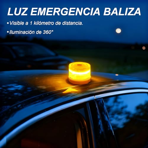 Miniatura 3 de Antela Luz Emergencia Baliza V16 Homologada Dgt Con Geolocalización,Baliza Coche Conectada Dgt 3.0,Sim Gratuitas Hasta 2038,1pc
