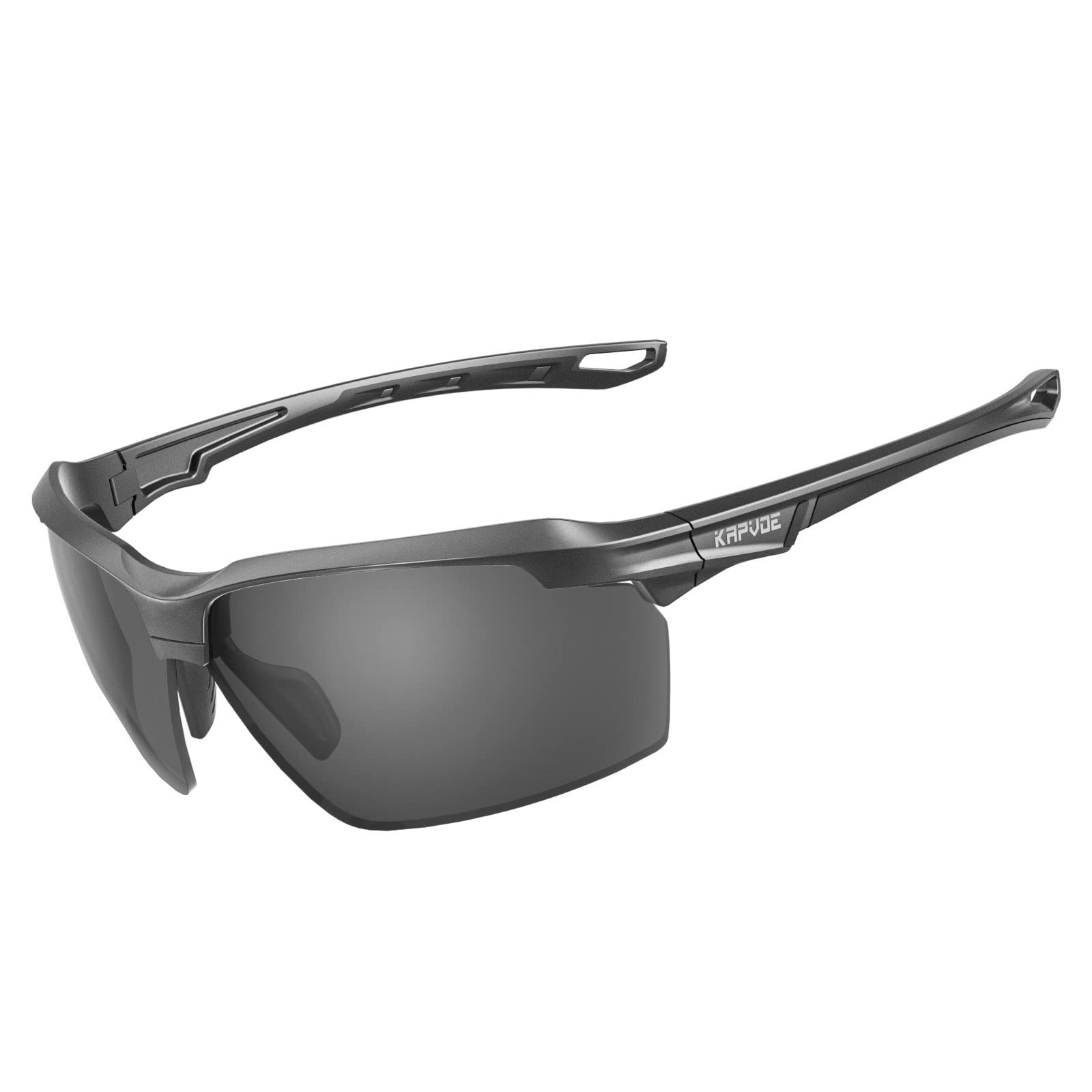 Lunettes De Cyclisme KAPVOE K94 Avec 3 Verres – Polarisées, UV400, Anti-buée, Pour Vélo, Running, Pêche