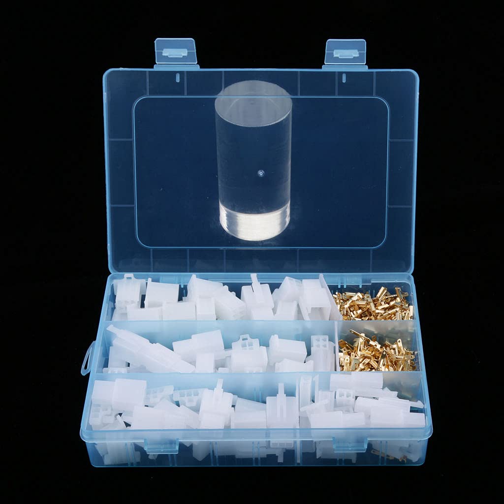 2.8mm 2 3 4 6 Pin Electrical Wire Connectors Spade Terminals Kit