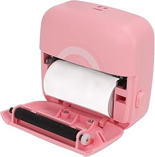 Mini Thermal Printer, Mini Pocket Printer, 200DPI Sticker Printer, Bluetooth Direct Connection Technology, USB Charging for Office Labels, Text Printing, Work Plans, Memo Lists