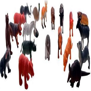 Buy Bitgear Zoo Wild Animals Figures Set for Kids , Small (Multi