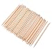 Hicarer 100 Pieces Orange Wood Sticks Nail Art Cuticle Stick for Pusher Remover Manicure Pedicure, 4.3 Inches