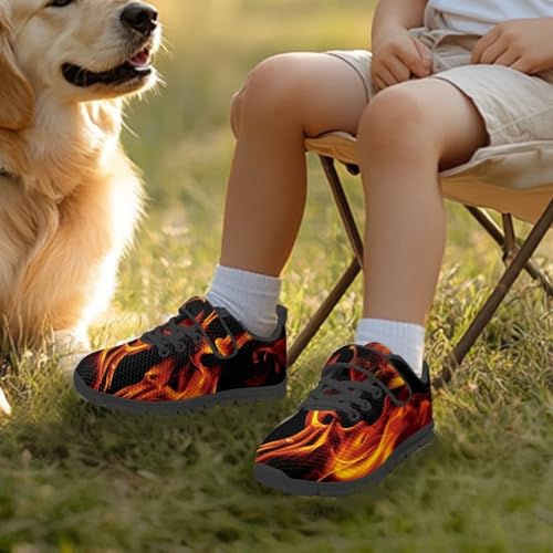 Boy's Single Buckle Sneakers,Teen Girl Anti-Skid Spring Walking Shoes Wear Resistant Sneakers for Jogging Cycling4