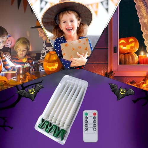 Bougies flottantes à LED télécommandées lumière d'ambiance décorative Halloween - 4