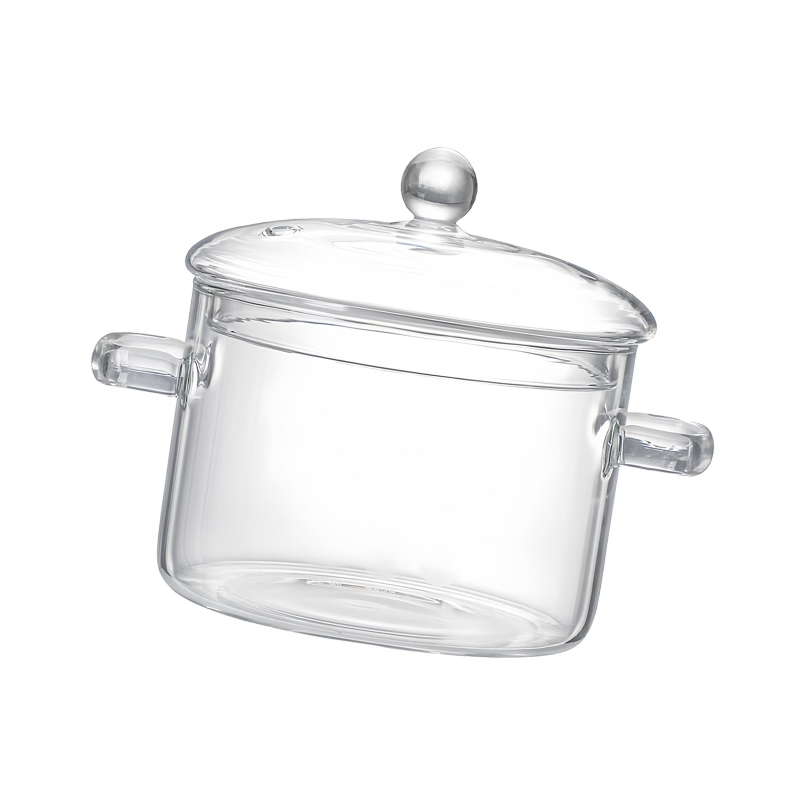 XuQiZZpp Oversized Heatproof Glass With Lid shatters Construction Ideal For Stovetop And Microwave Use