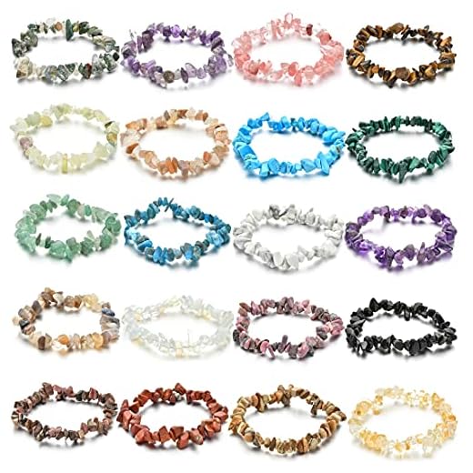 Natural Gemstone Chakra Bracelets Set