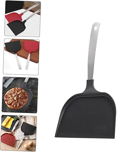Miniatura 8 de 2 espátulas para panqueques con mango alargado, antiadherentes, espátulas de cocina para huevos, utensilios de cocina grandes y flexibles, aleta