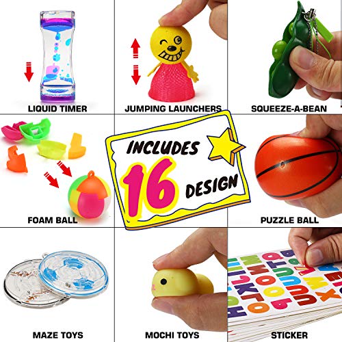 46 Pack Sensory Fidget Toys Set With Gift Box, Stress Relief And Anti-Anxiety Bulk For Kids Teens And Adults, Hand Toy For Office Desk Decor, School Classroom Prizes, Travel Long Trip Stuff, Autism #TOP3