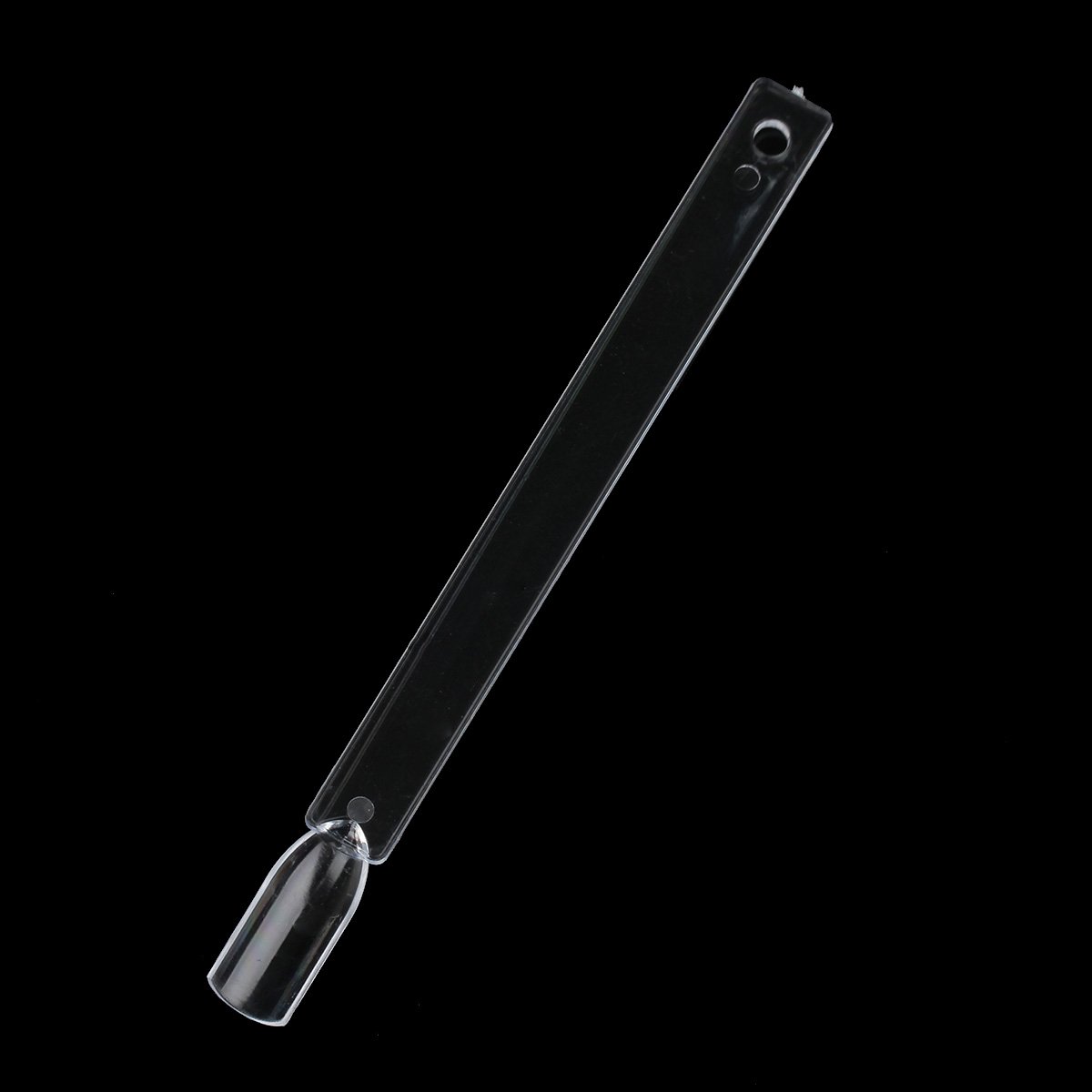 Fashionable 50-in-1 Nail Art Color Tips Sticks Stainless Steel Rring - Transparent + Silver (50pcs)