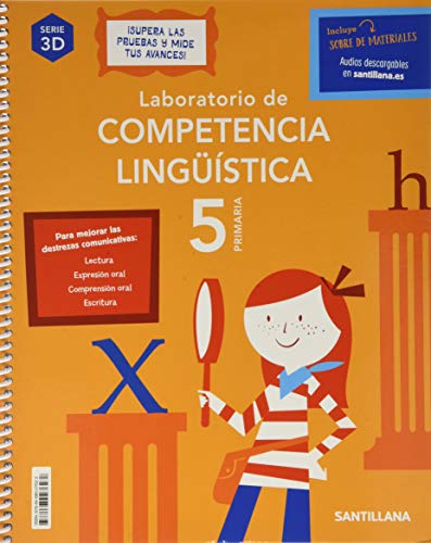 Portada de Competencias Linguisticas 5º Primaria Serie 3D