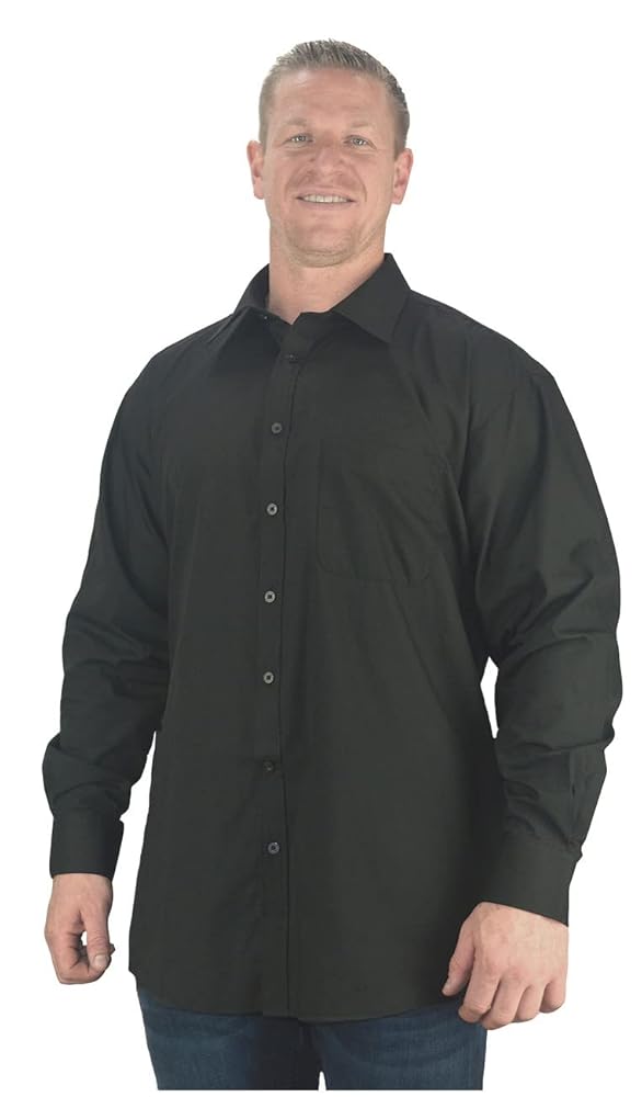 Big Mort - Camicia a maniche lunghe, extra alta, lunghezza estrema, per  taglie 2XL, 3XL, 4XL, 5XL, 6XL, Nero , XXL : Amazon.it: Moda