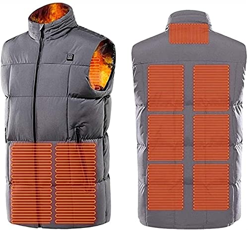 Chaleco calefactor MU para evitar el frío corporal con 9 zonas térmicas usb unisex
