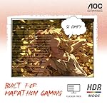 AOC CQ27G4H 27" Curved Gaming Monitor, QHD 2K 2560x1440, 1500R VA, 180Hz 0.5ms, AMD FreeSync Premium, Height Adjustable Stand, Xbox PS5 Switch Compatiable, 3-Year Zero-Bright-dot - Image 4