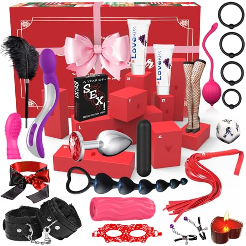 Sexspielzeug Set 2026 für Paare | Wert über 160 20 Überraschungen Geschenkset Erotische Geschenkbox für Erwachsene | Vibrator Masturbator Analplug BDSM-Set für Single/Paare