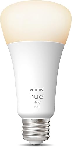 Miniatura 3 de Philips Hue Bombilla inteligente White Ambiance A21 de alto lúmenes, 1600 lúmenes, compatible con Bluetooth y Zigbee y puente, desbloquea un