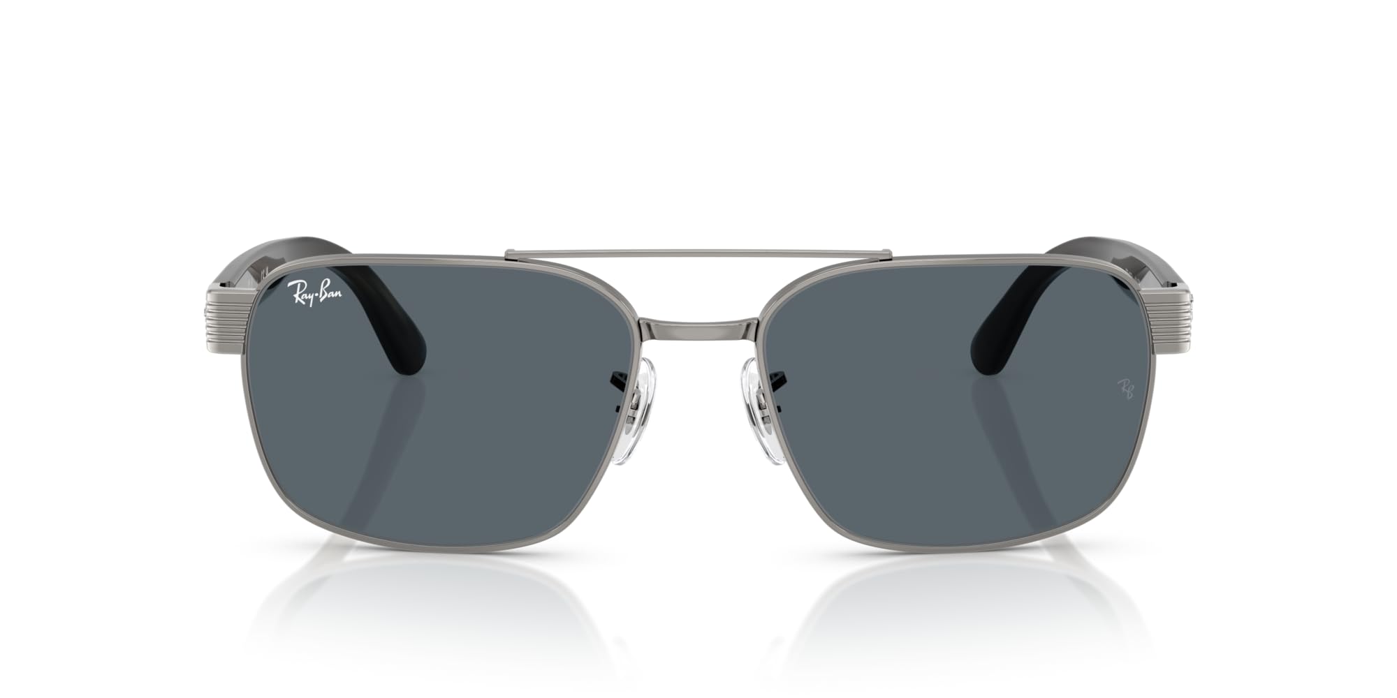 Ray-Ban Occhiali da sole quadrati Rb3751 Grigio Canna Di Fucile/Blu 58. Millimetri