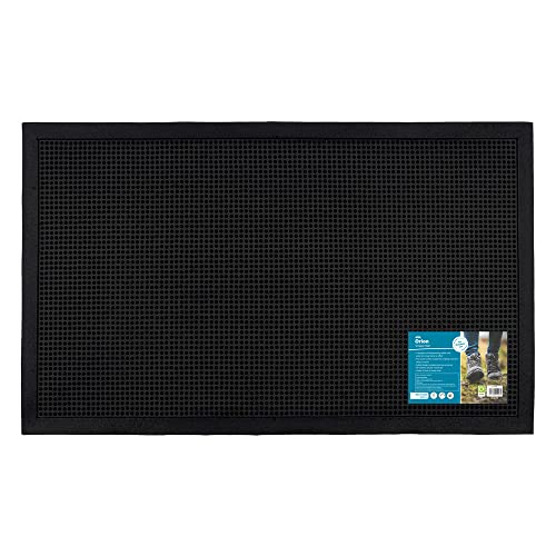 JVL Orion Scraper Rubber Pin Doormat, 45x75cm