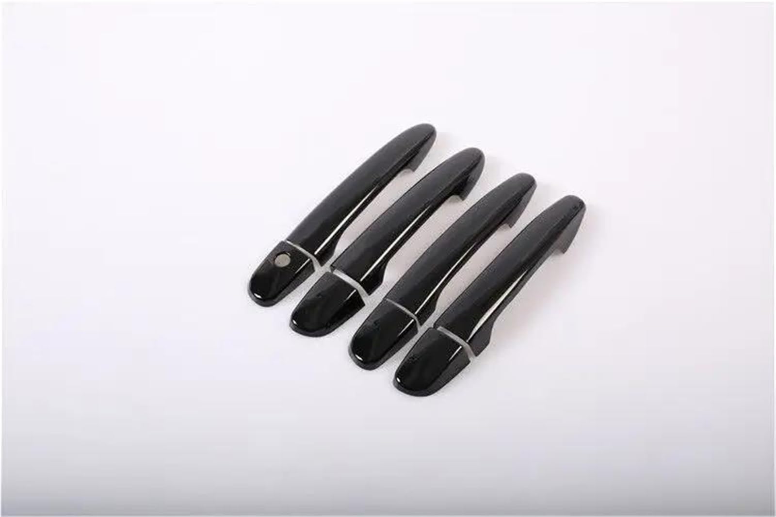 SLIMES for Mazda for Cx-5 Cx5 CX 5 2012-2022 Gloss Black Chrome Car Door Handle Cover Trim Car Styling Accessories Cover Stickers(Black no Button)