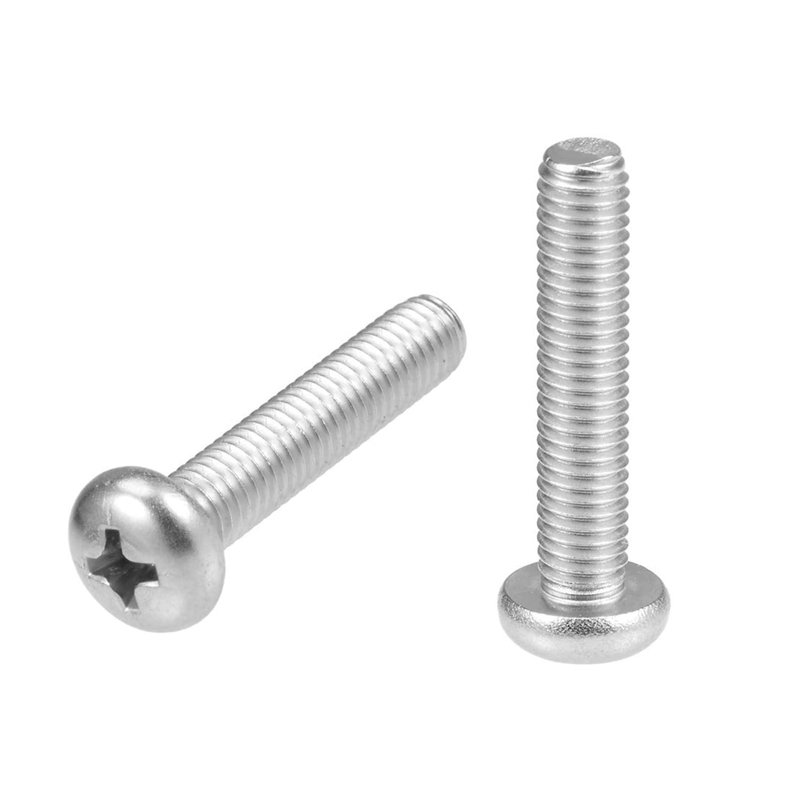 MACHSWON M5x25mm Machine Screws Phillips Cross Pan Head Screw 304 Stainless Steel Round Head Cross Screw Fasteners Bolts 20Pcs