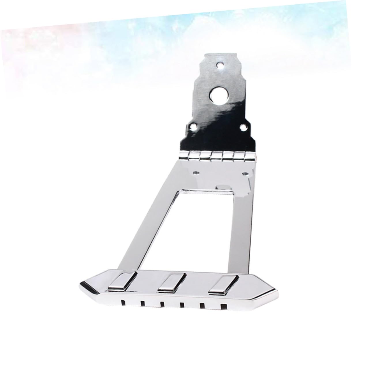 GALPADA 6 Corde Cordiera per Chitarra Jazz in Metallo Argento Corde Forma Quadrata Ricambio Resistente con Viti Incluse Adatta per Jazz Archtop Guitar