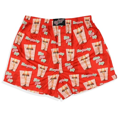 INTIMO A Christmas Story Boxers Men's Fra-Gee-Lay Leg Lamp Design Adult Underwear