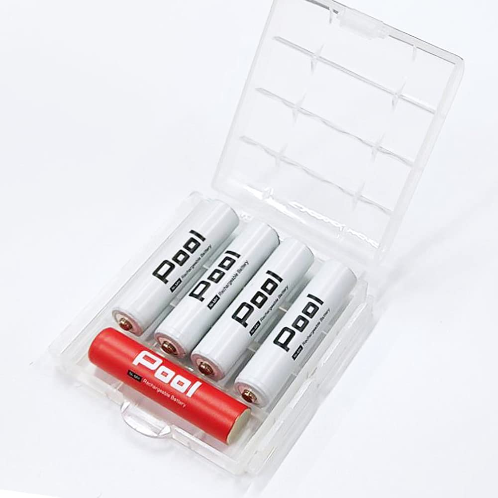 Amazon | ☆クリア☆単3形＆単4形電池兼用電池ケース。単3、単4