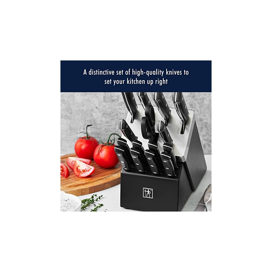 HENCKELS-Solution-Knife-Block-Set-16-pc-Black HENCKELS Solution Razor-Sharp 16-pc Self Sharpening Knife Block Set, Chef Knife, Bread Knife, Steak Knife, German Engineered Informed by 100+ Years of Mastery