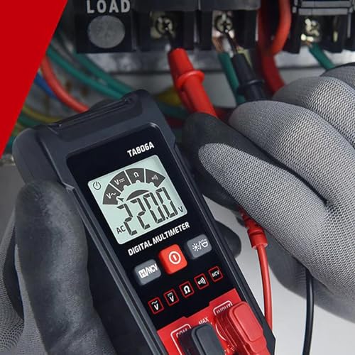 Image of Smart Digital Multimeter, Compact Digital Multimeter Tester with Automatic Recognition, Automatic Digital Auto-Ranging Voltmeter, Electric Meter Tester Tool Smart Measurement for AC /DC Voltage (2PCS)