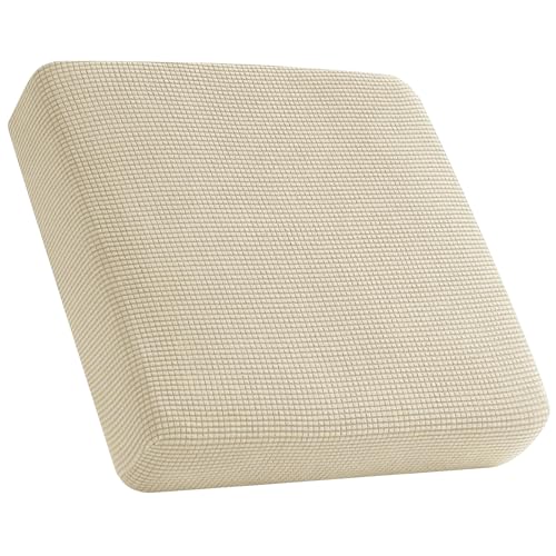 Fundas de Sofá Ajustables con Cojines Separados: Personaliza tu Estilo de Vida Fundas De Cojín, Funda para Sofá Elásticas, Funda Elástica Protectora De Sofá Tartán, Funda para Sofá Elástica Protector Separados (Beige,1 Plaza Grandes)