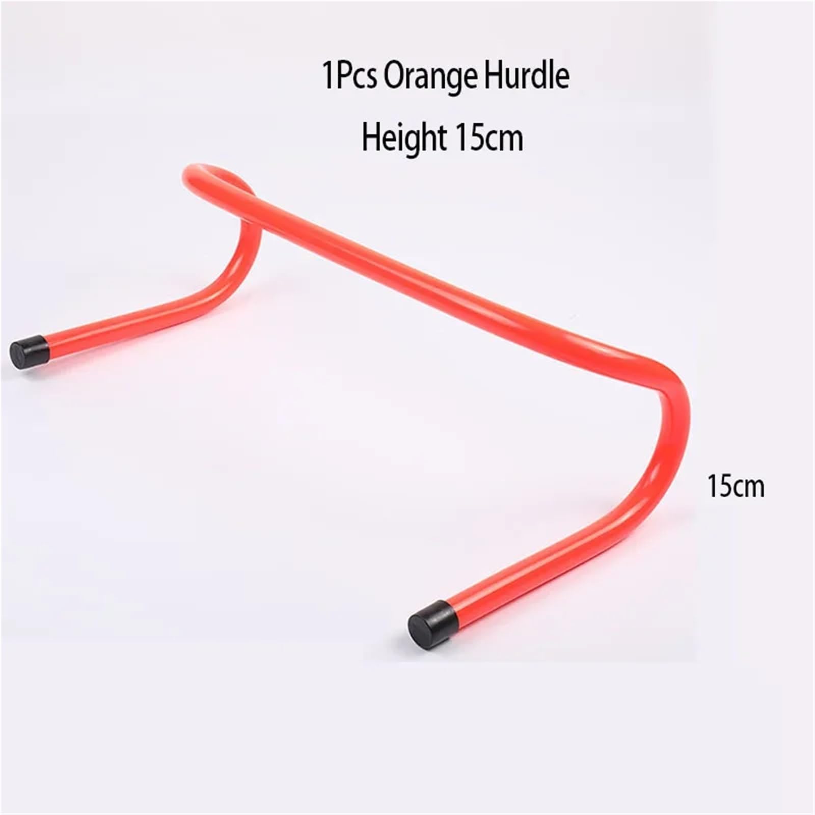 Vallas De Agilidad 5Pcs Football Hurdle Portable Speed Agility Training Equipment Hurdle Ladder Safety Soccer Stable Squadexerciseladder Rack 15cm para FúTbol(Orange)