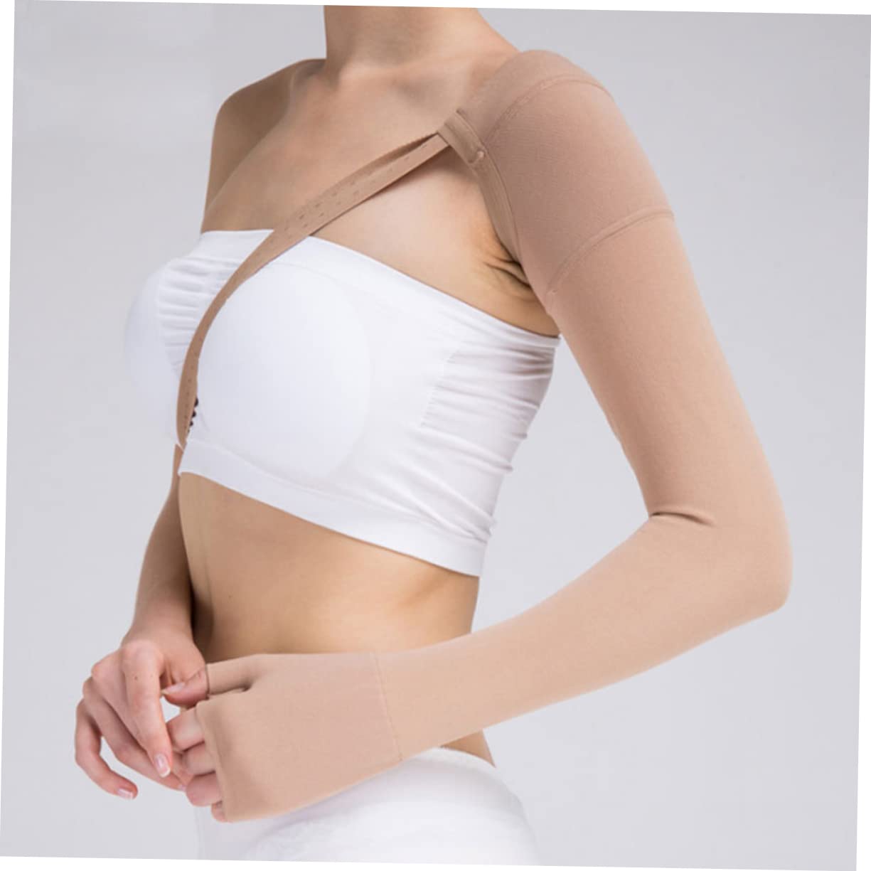 Mobestech 2pcs Breathable Compression Arm Sleeve for Injury Support Arm Brace for and Elbow Stability Comfortable Exercise and Leisure Activities