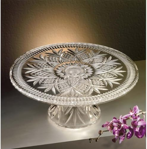 Dublin Crystal Footed Cake Plate