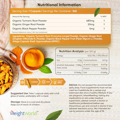Turmeric-and-Black-Pepper-Capsules-1-Year-Supply-1-Capsule-a-Day-365-Turmeric-Capsules-High-Strength-Vegan-Tumeric-Curcumin-with-Organic-Ginger-Supplements-Not-Turmeric-Tablets