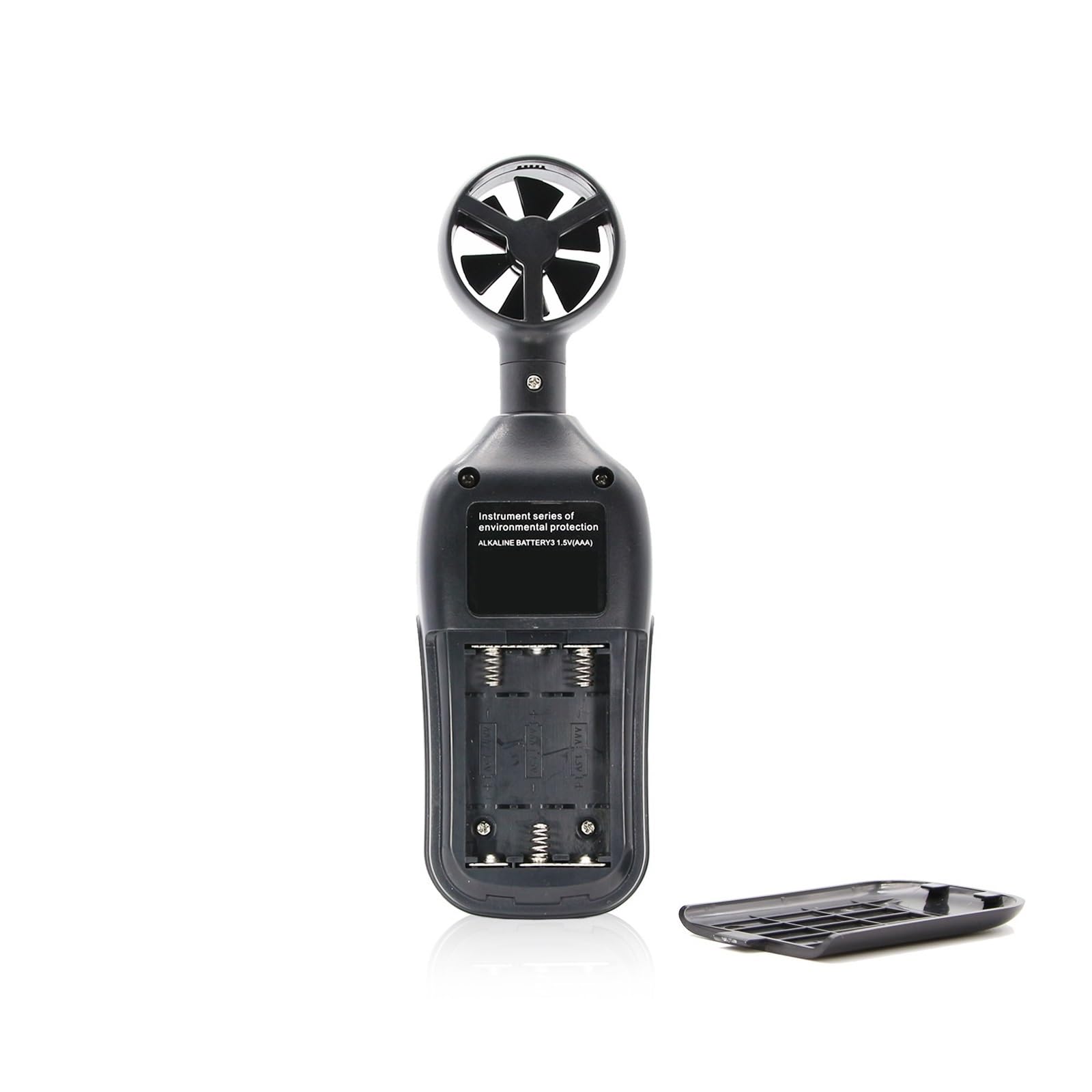 Anemómetro de mano Anemómetro Digital Probador De Anemómetro Anemómetro Precisión Portátil Mini Velocidad Del Viento Medición De La Temperatura Del Viento(Black)
