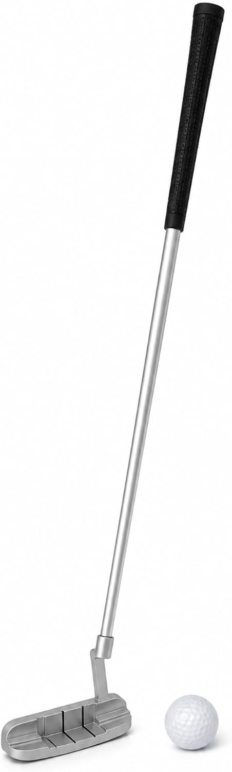 Portable Golf Putter Set with Case, 2 Balls & Putting Cup | Travel golf putting practice kit