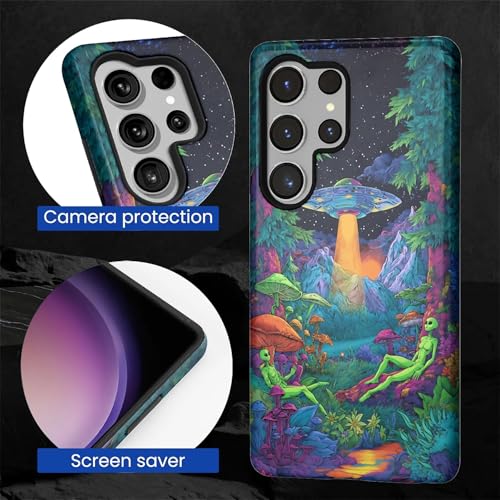 Coque Samsung S26 Ultra antichoc motif extraterrestre silicone rigide