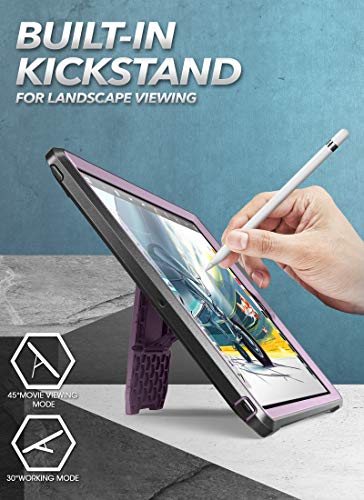 Image of SUPCASE Designed for iPad 10.2 2019 Case, [Unicorn Beetle Pro Series] with Built-in Screen Protector and Dual Layer Full Body Rugged Protective Case for iPad 7th Generation (Violte)