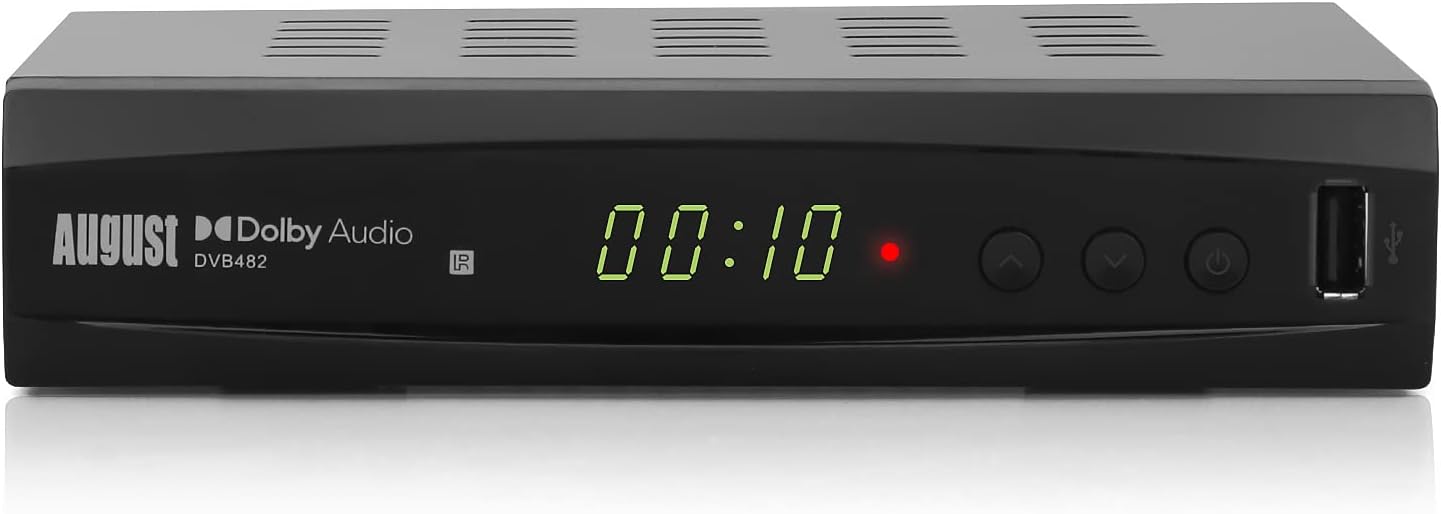 DVB482 Freeview HD Recorder – Set-Top Receiver Boxes, HDMI 1080p – Watch & Record Two Channels – EPG, TimeShift, USB Recording, Multimedia Player – Not Compatible With Satellite