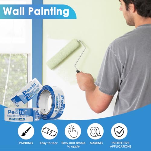 32Roll Blue Painters Tape 1.5 Inch Wide Bulk - Image 6