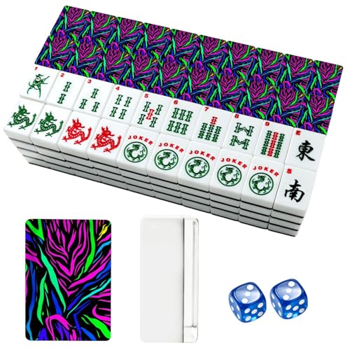 Juego de Mesa American Mahjong Set de 166 Fichas Acrílicas miniatura 1