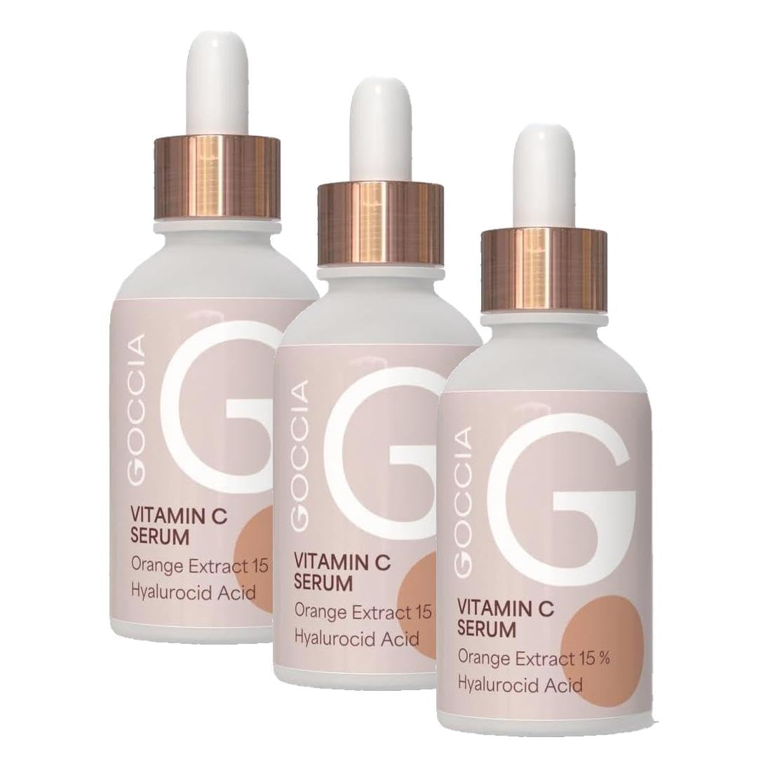 Goccia Vitamin C Serum 20ml Cilt Serumu-Vegan içerik • Cilde dost formül (3 paketi)